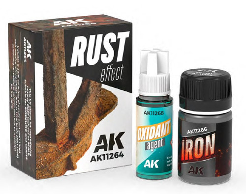 Rust Effect Set: Iron 35ml & Oxidant Agent 18ml AK Interactive