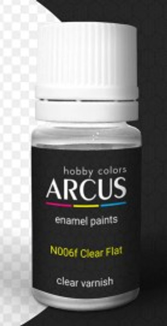 Clear Flat Varnish 10ml Bottle Arcus Hobby Colors