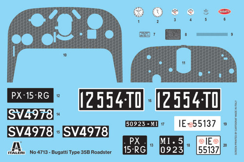 Bugatti Type 35B Roadster 1/12 Italeri