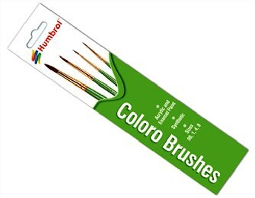Coloro Paint Brushes (4pk) Humbrol