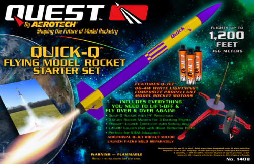 Quest-Q Model Rocket Starter Set w/Engines (Skill Level 1) Quest Model Rocketry