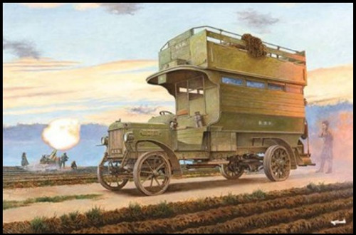 WWI Type B Ole Bill Omnibus British Bus 1/72 Roden